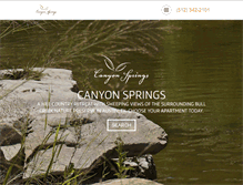 Tablet Screenshot of canyonspringsaustin.com